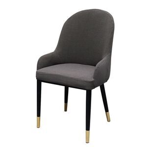 Club Chair Cover Arm Chair Slipcover High Elastic Gray